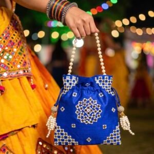 Blue Mirror Potli