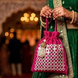 Pink Mirror Potli