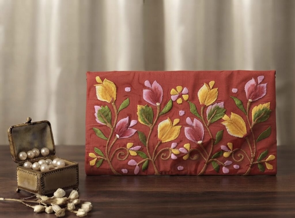Floral Embriodered Envelopes